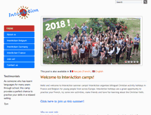 Tablet Screenshot of interactioncamps.org